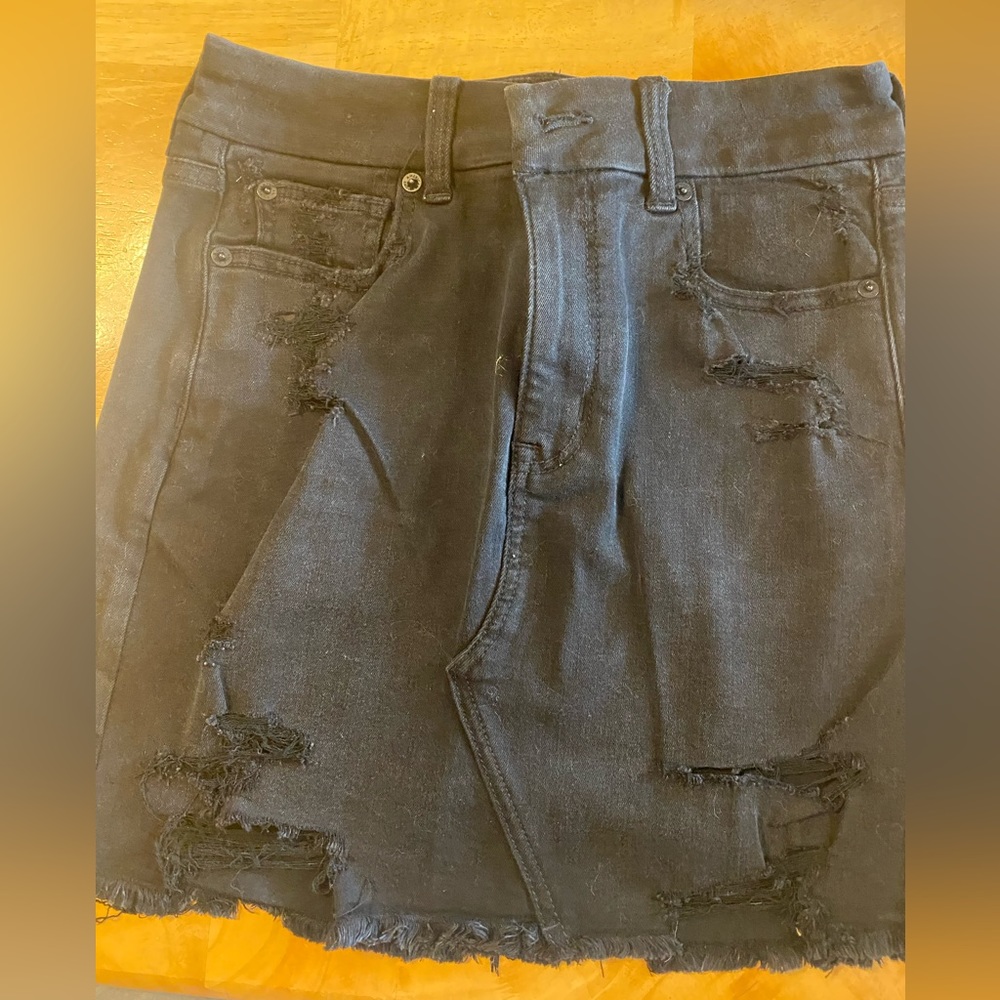 American Eagle Outfitters Curvy High-Rise Mini Skirt.
